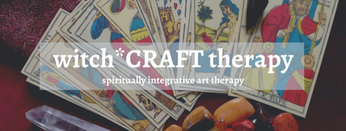 tarot cards and crystals with the text 